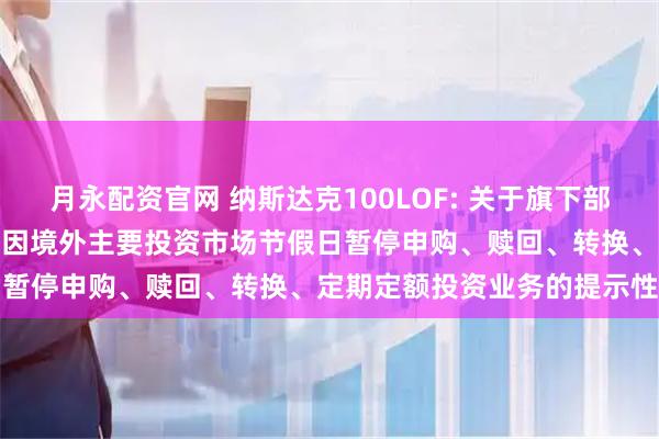 月永配资官网 纳斯达克100LOF: 关于旗下部分基金2025年11月27日因境外主要投资市场节假日暂停申购、赎回、转换、定期定额投资业务的提示性公告