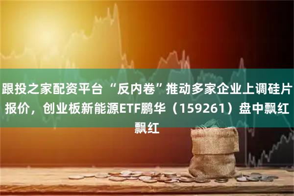跟投之家配资平台 “反内卷”推动多家企业上调硅片报价，创业板新能源ETF鹏华（159261）盘中飘红